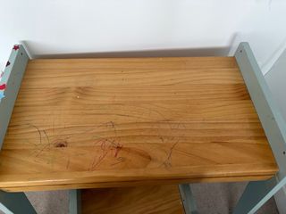 Pupitre infantil madera y metal