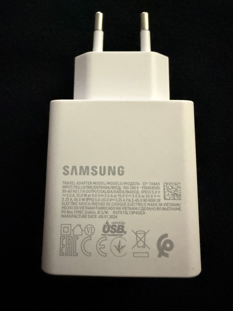 Cargador Samsung EP-TA865 65W