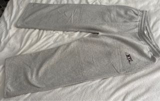 Pantalón chándal gris pierna ancha cintura elastic