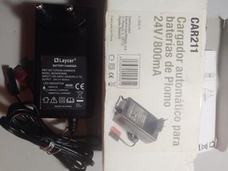 Cargador Baterías Plomo 24V 800mA Laycer