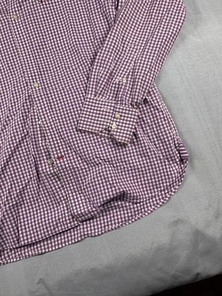 Camisa Tommy Hilfiger Morada Cuadros