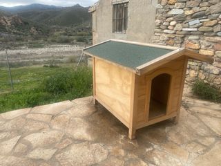 Caseta para perro de madera