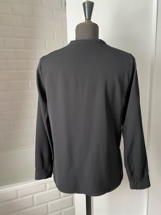Blusa Zara Negra Manga Larga