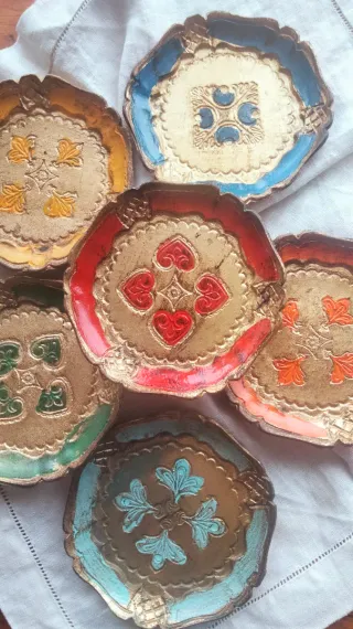 6 Sottobicchieri Firenze vintage