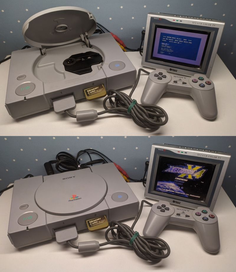 Consola PS1 PSX SCPH 9002 + Juego + FreePS XB Ot