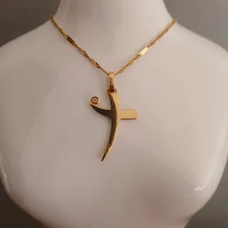 Colgante Cruz Oro 18k