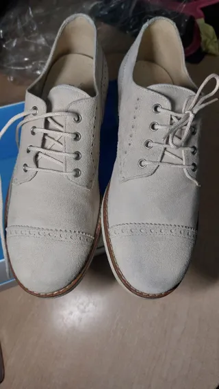 Zapatos comunión ante beige. Número 37