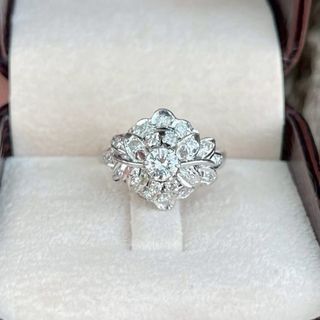 Anillo vintage diamantes naturales 0,42 ct