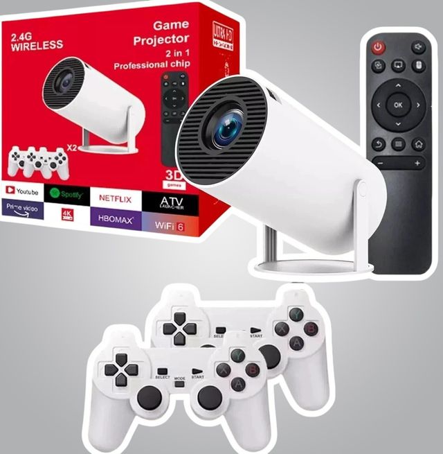Proyector de Juegos Retro Android 11 HD 4K portátil