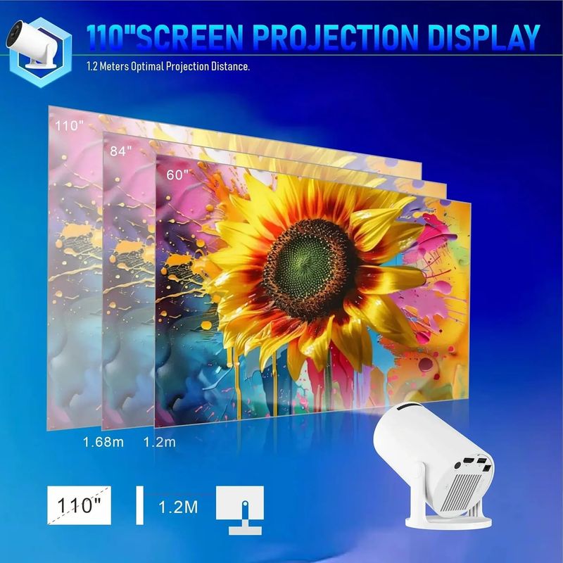 Proyector Portátil Wifi Bluetooth Android Integrad afbeelding 3