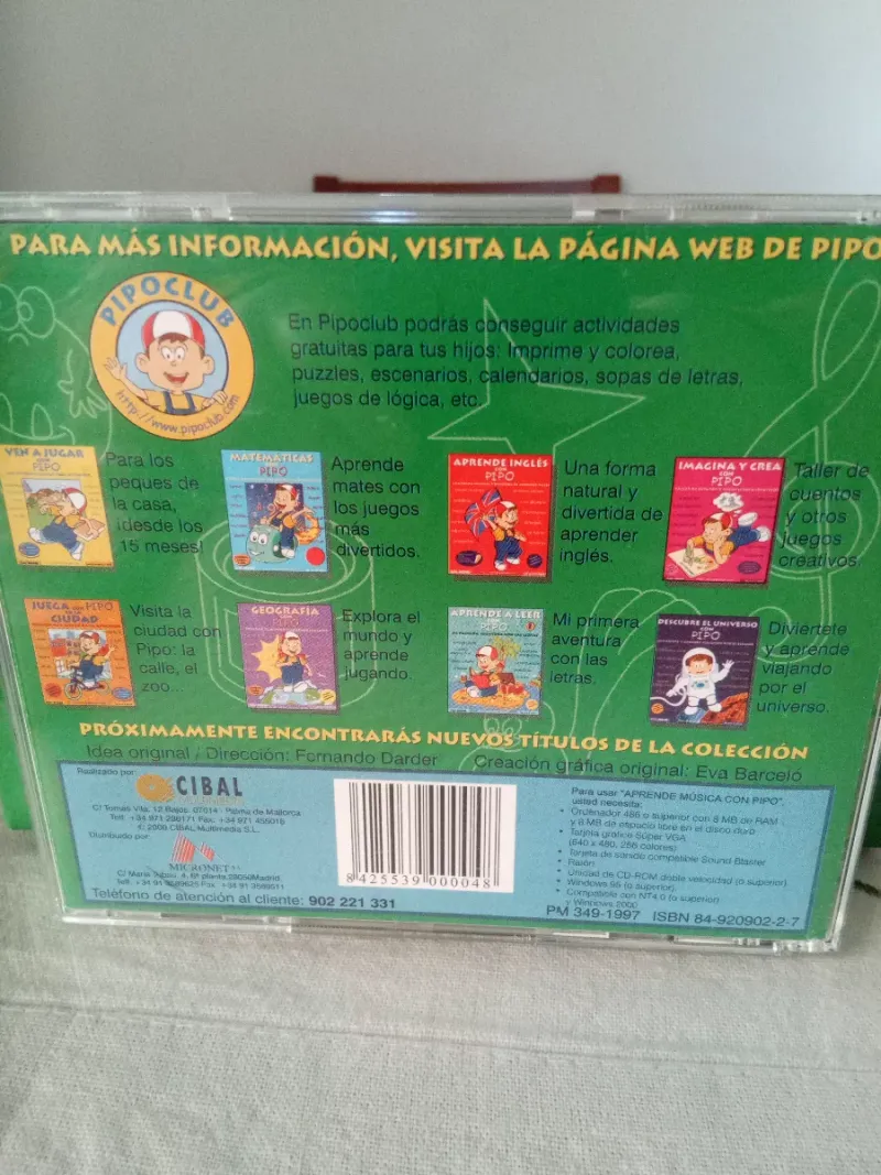 Aprende Música con Pipo CD-ROM afbeelding 5