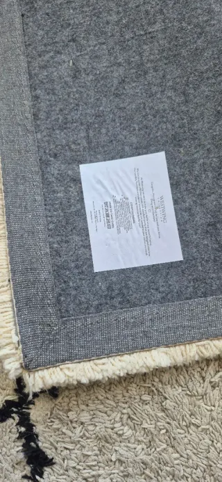 Tappeto grande pelo lungo beige 200x300