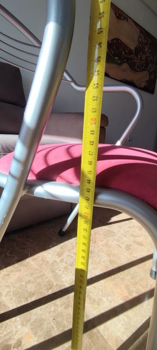 Conjunto 3 Sillas Cocina Acero