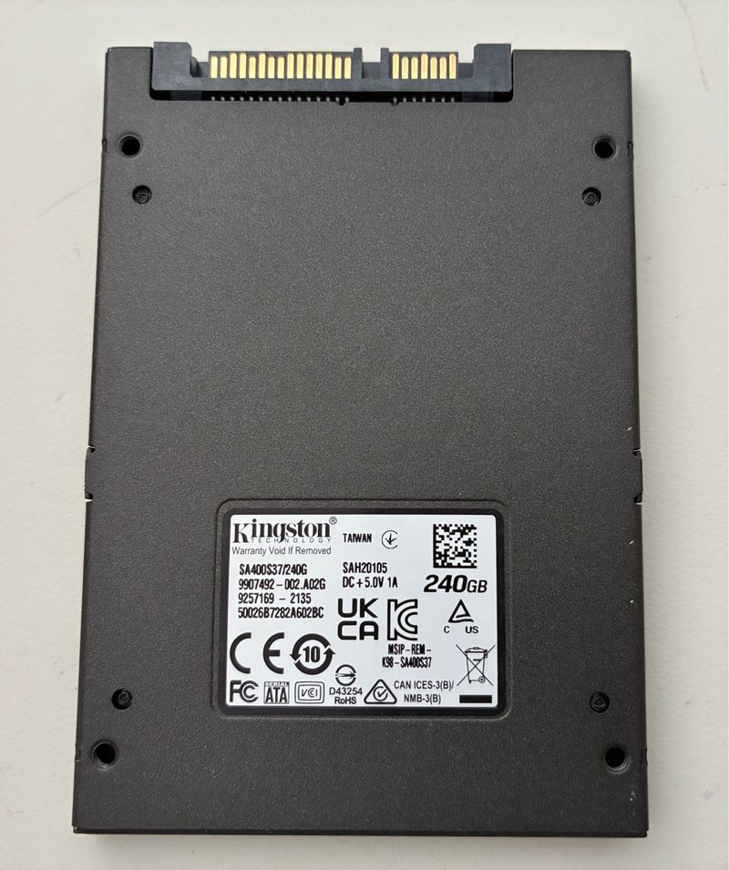 SSD Kingston 240GB 2.5 SATA