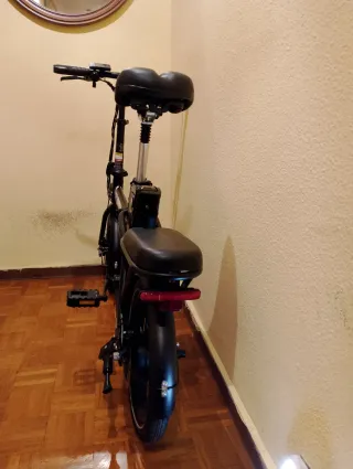 Bicicleta Eléctrica Plegable 250W Negra