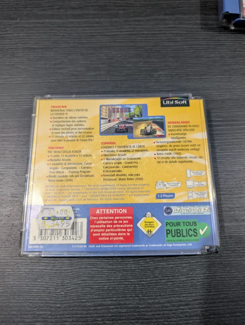 Monaco Grand Prix 2 Dreamcast Ubi Soft afbeelding 4