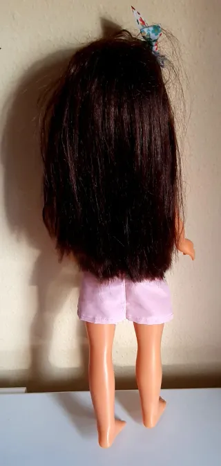 Muñeca Nancy con mascarilla floral