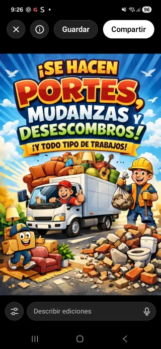 Mudanzas ,desescombros