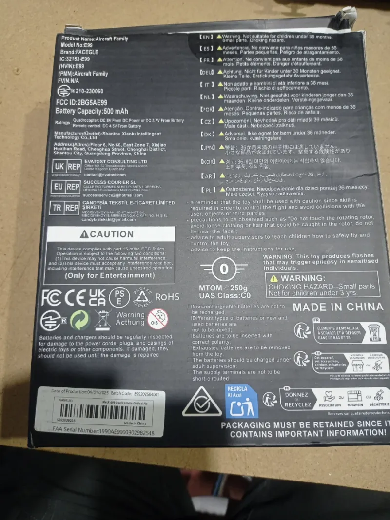 Dron E99 NOVA Negro/Gris afbeelding 6