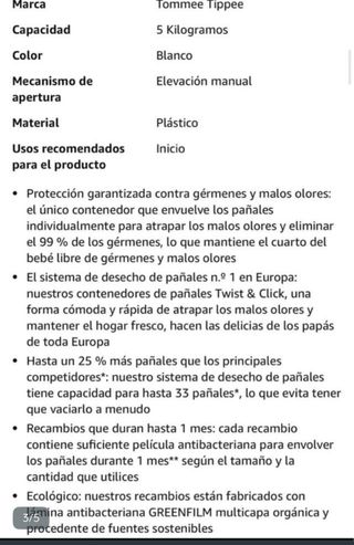 Pañalera Twist Click Tommee Tippee + 12 Recambios