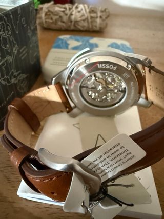 Reloj Fossil Automático Piel Marrón