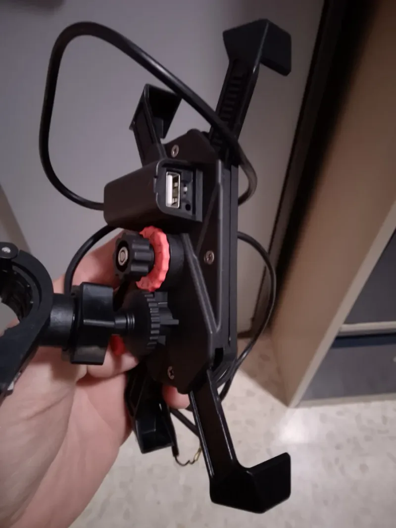 Soporte móvil negro con cable afbeelding 2