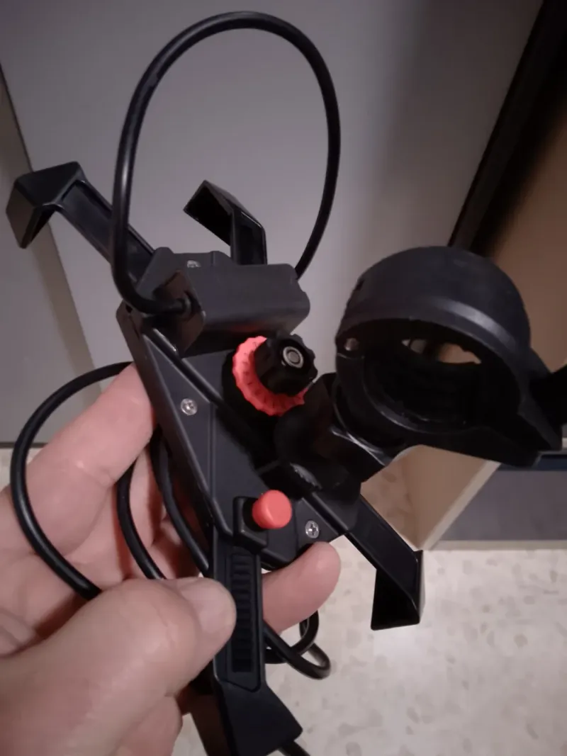 Soporte móvil negro con cable afbeelding 3