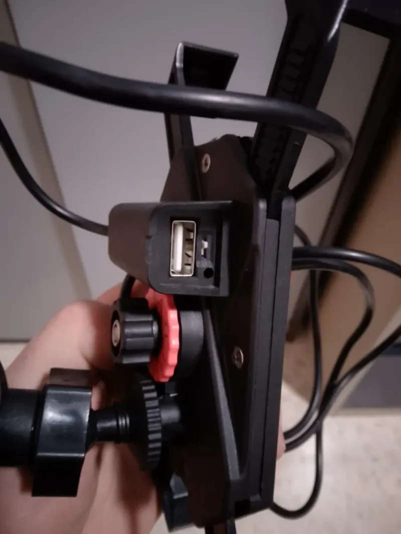 Soporte móvil negro con cable afbeelding 4