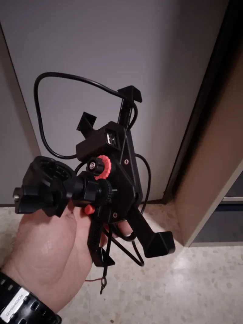 Soporte móvil negro con cable afbeelding 7