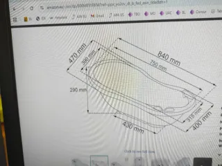 Bañera bebé grande 84 x 49 x 29 cm Peso 850g