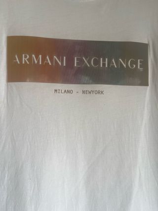 Camiseta Armani Exchange Blanca Talla S