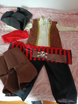 Disfraz Pirata Niño Talla 3/4 Años