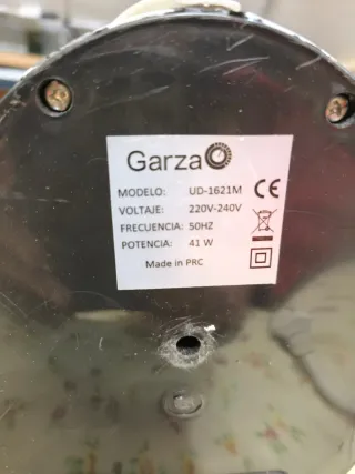 Ventilador Garza Blanco