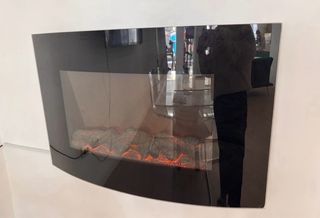 Chimenea Eléctrica Decorativa Negra