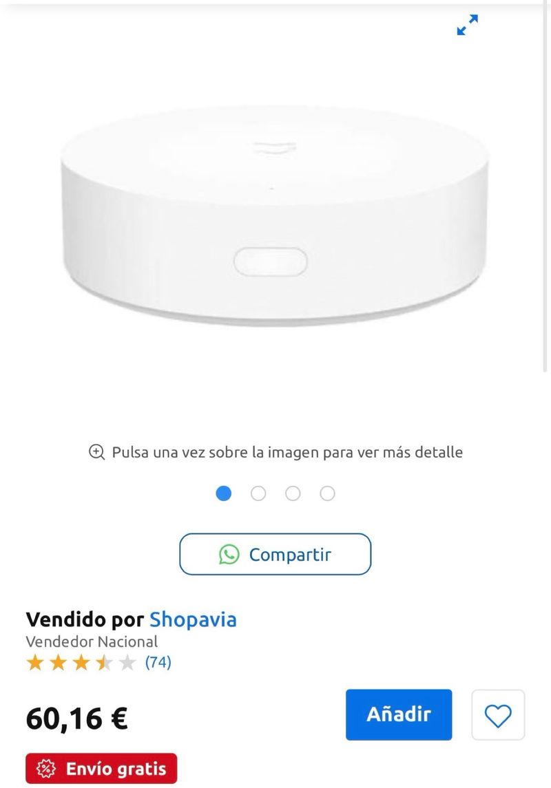Hub Zigbee Xiaomi Mijia afbeelding 4