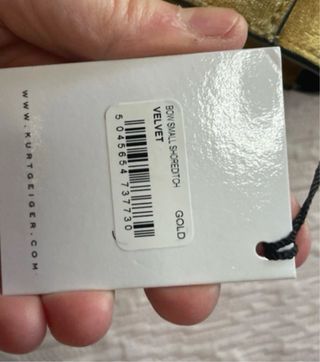 Bolso Kurt Geiger Lazo Dorado y Negro