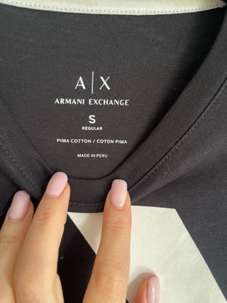 Camiseta Armani Exchange AX Negra Talla S