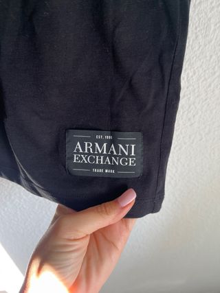 Camiseta Armani Exchange AX Negra Talla S