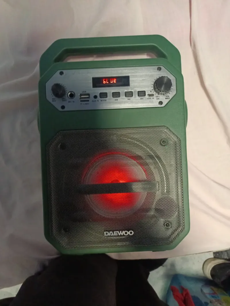 Altavoz Daewoo Bluetooth Radio Verde afbeelding 2