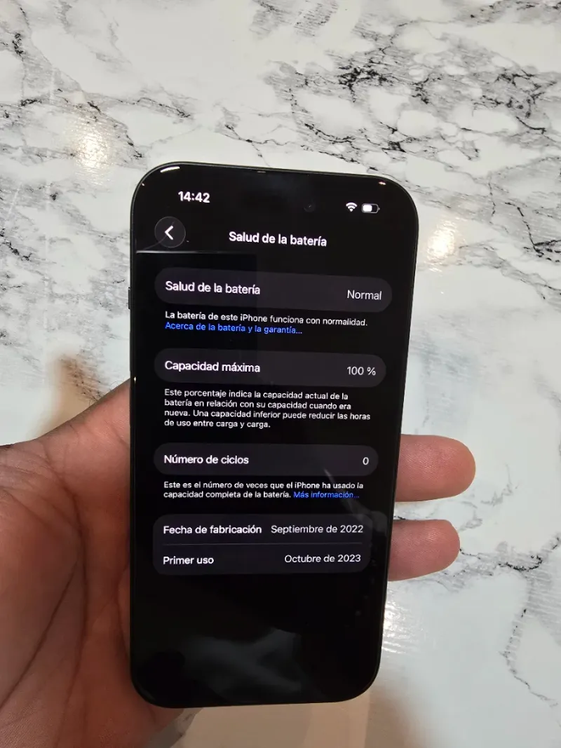 iPhone 15 128GB Negro Esim bateria 100% afbeelding 4