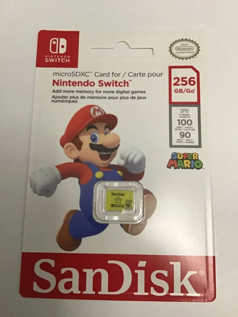 Tarjeta microSDXC SanDisk 256GB Nintendo Switch
