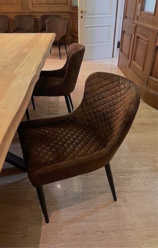 Silla de comedor tapizada