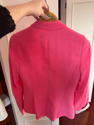 Blazer Zara Rosa Fucsia Talla XS