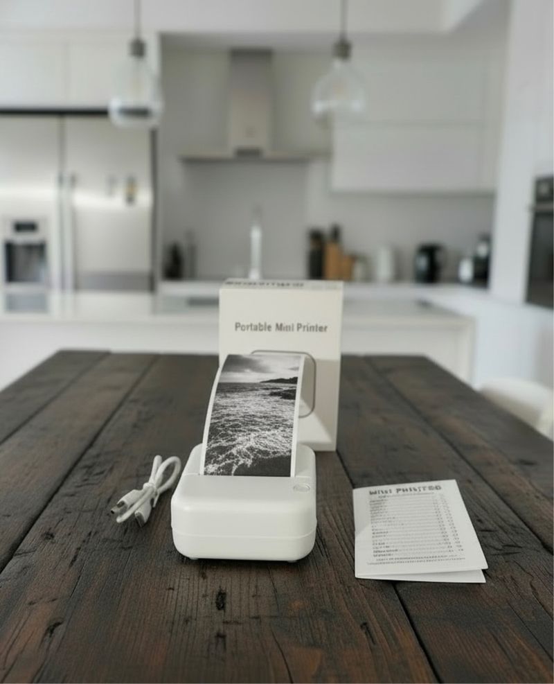 Mini impresora térmica sin tinta Bluetooth afbeelding 2