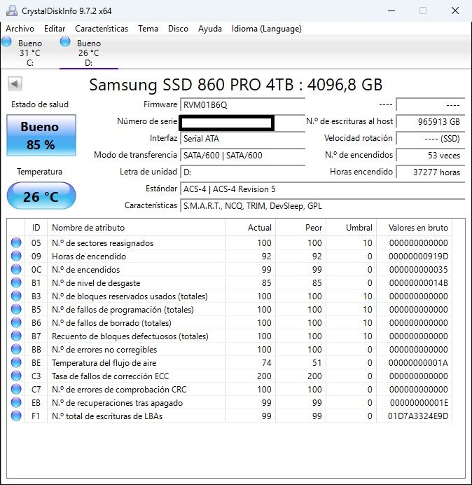 Samsung 4TB SSD V-NAND 860 PRO afbeelding 4