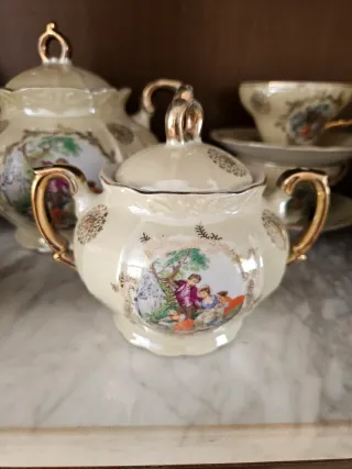 Juego de té vintage porcelana