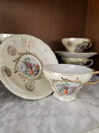 Juego de té vintage porcelana