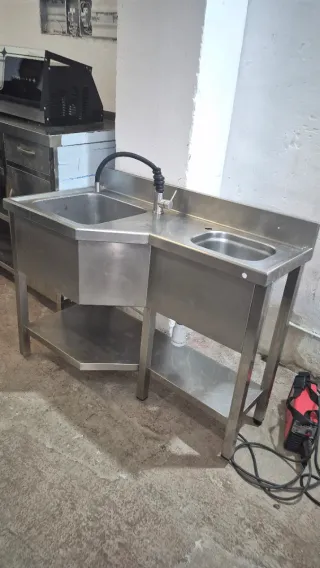 Fregadero industrial acero inoxidable