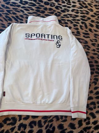 Chaqueta chándal Kappa Sporting Gijón vintage 00s
