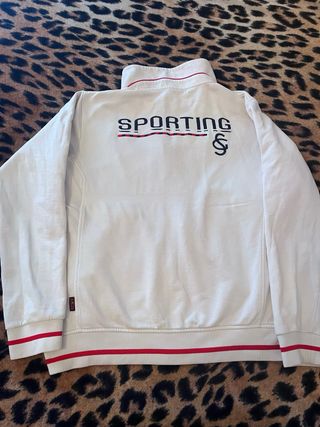 Chaqueta chándal Kappa Sporting Gijón vintage 00s